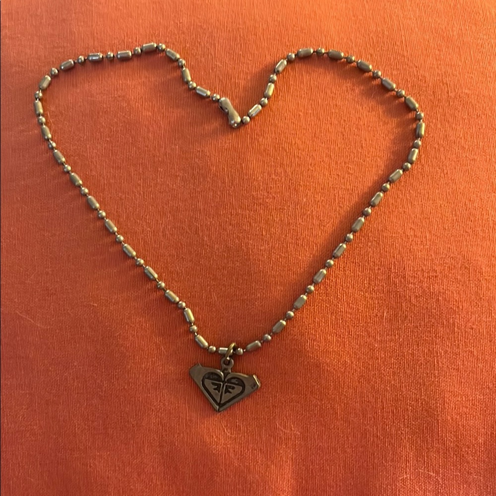 Heart Pendant Beaded Necklace